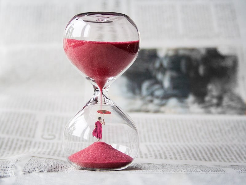 Clock and time travel concept